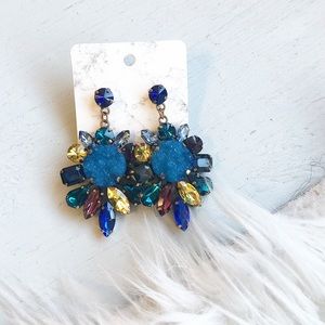 NEW! Blue Statement Earrings